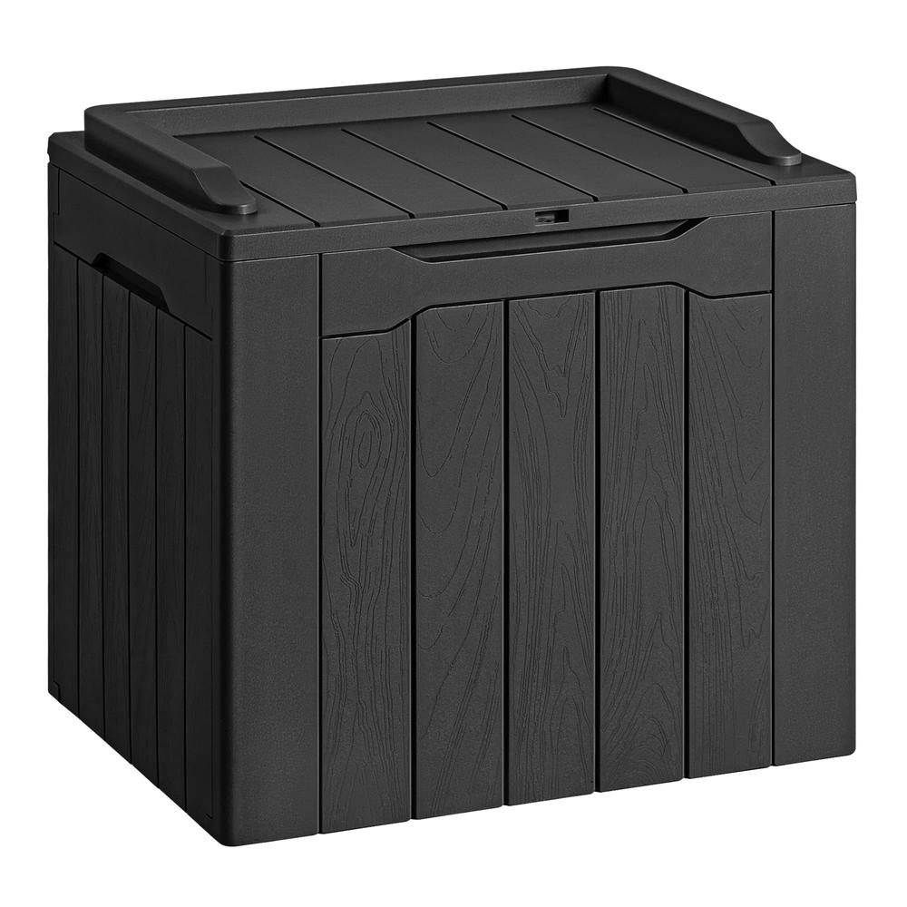 Devoko 30 Gallon Resin Deck Box Outdoor Indoor Waterproof Storage Box for Patio Pool Accessories Storage for Toys Cushion Garden