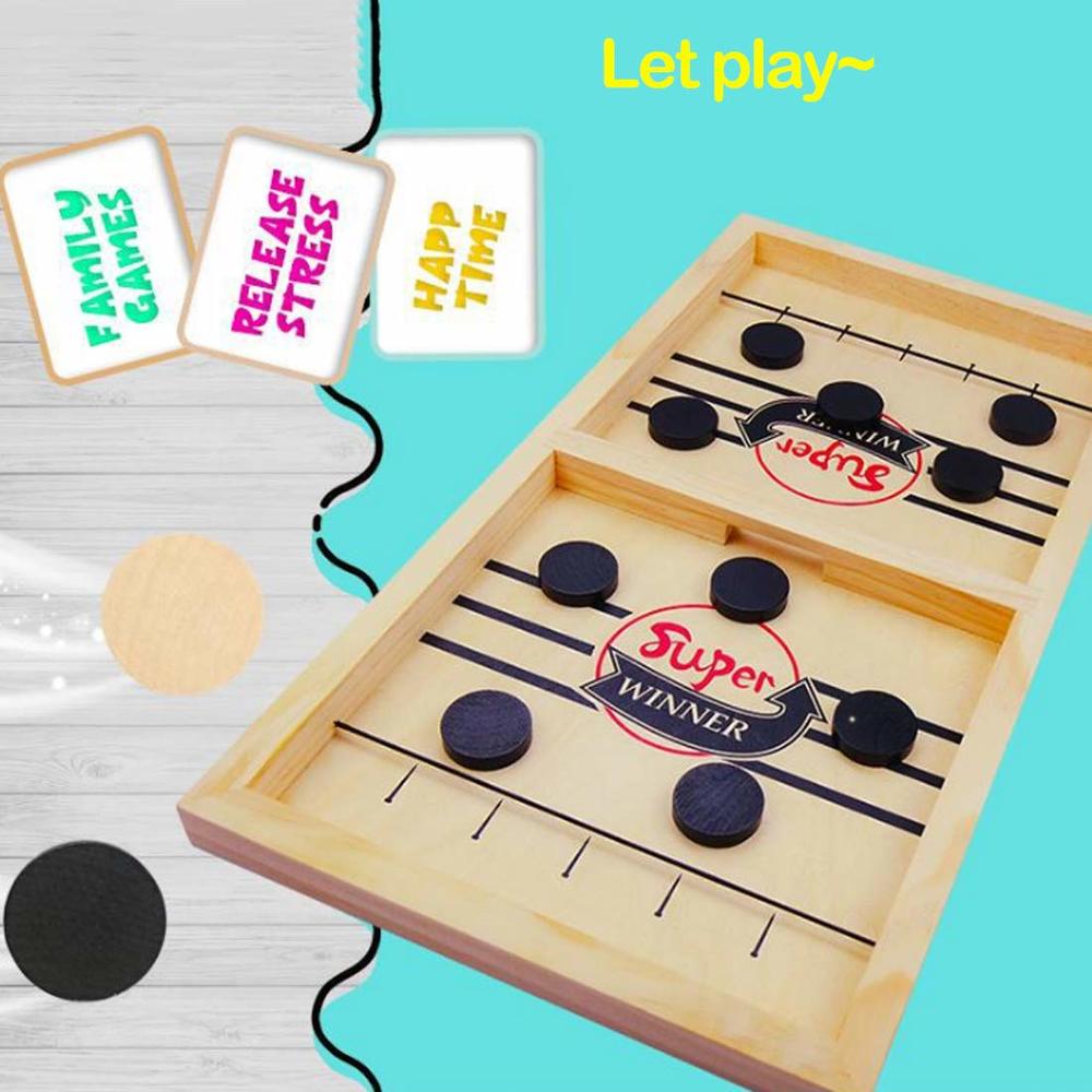 SIMPLENICE Fast Sling Puck Game,Sling Puck Game,Slingpuck Games Toy,Paced Winner Board Games Toys for Kids & Adults Medium Size