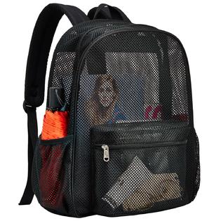 USPECLARE Heavy Duty Semi-Transparent Mesh Backpack, See Through