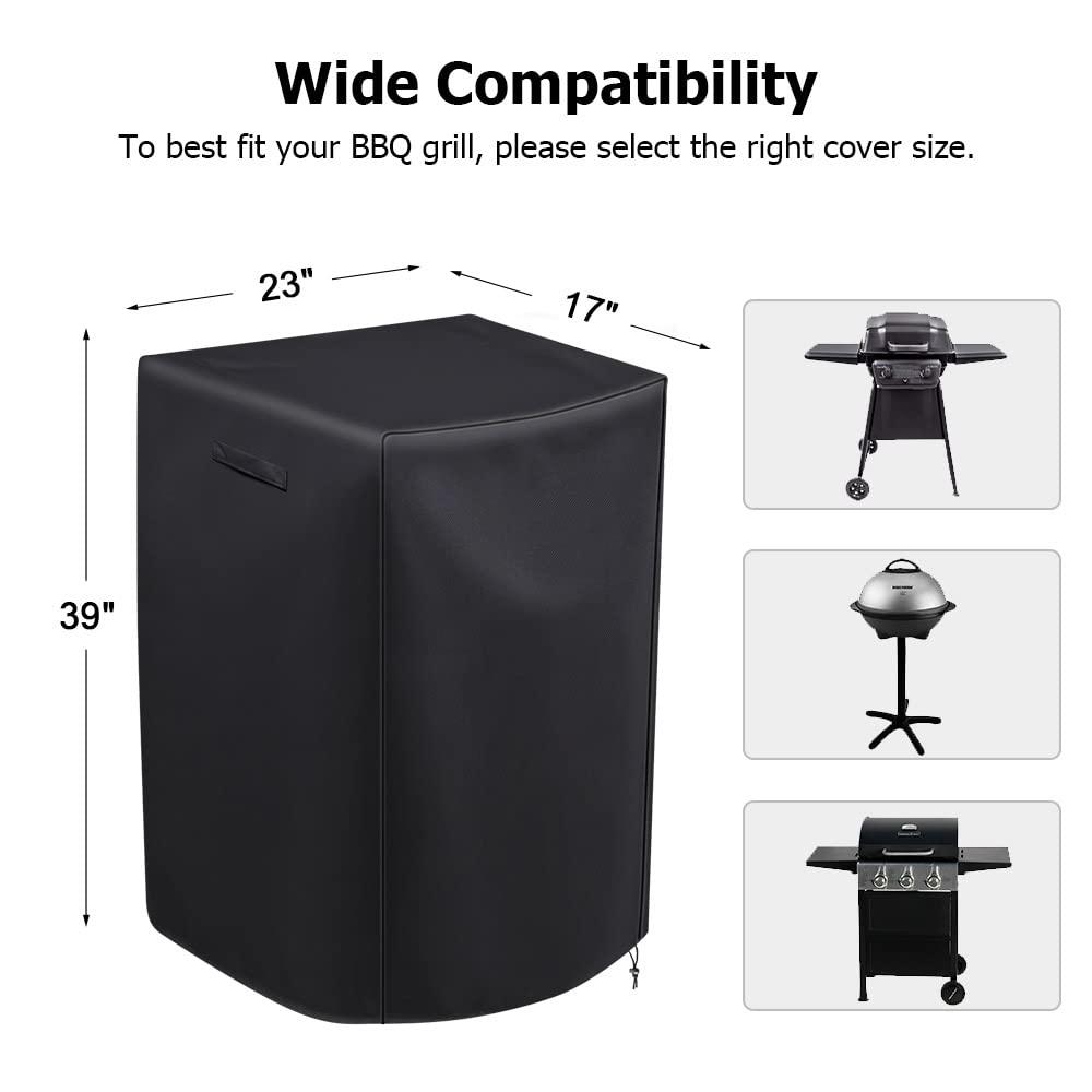 i COVER iCOVER Electric Grill Cover for 40in Vertical Smoker, Masterbuilt, Charbroil, Dyna Glo and More, Durable & Waterproof, 23L x 17W