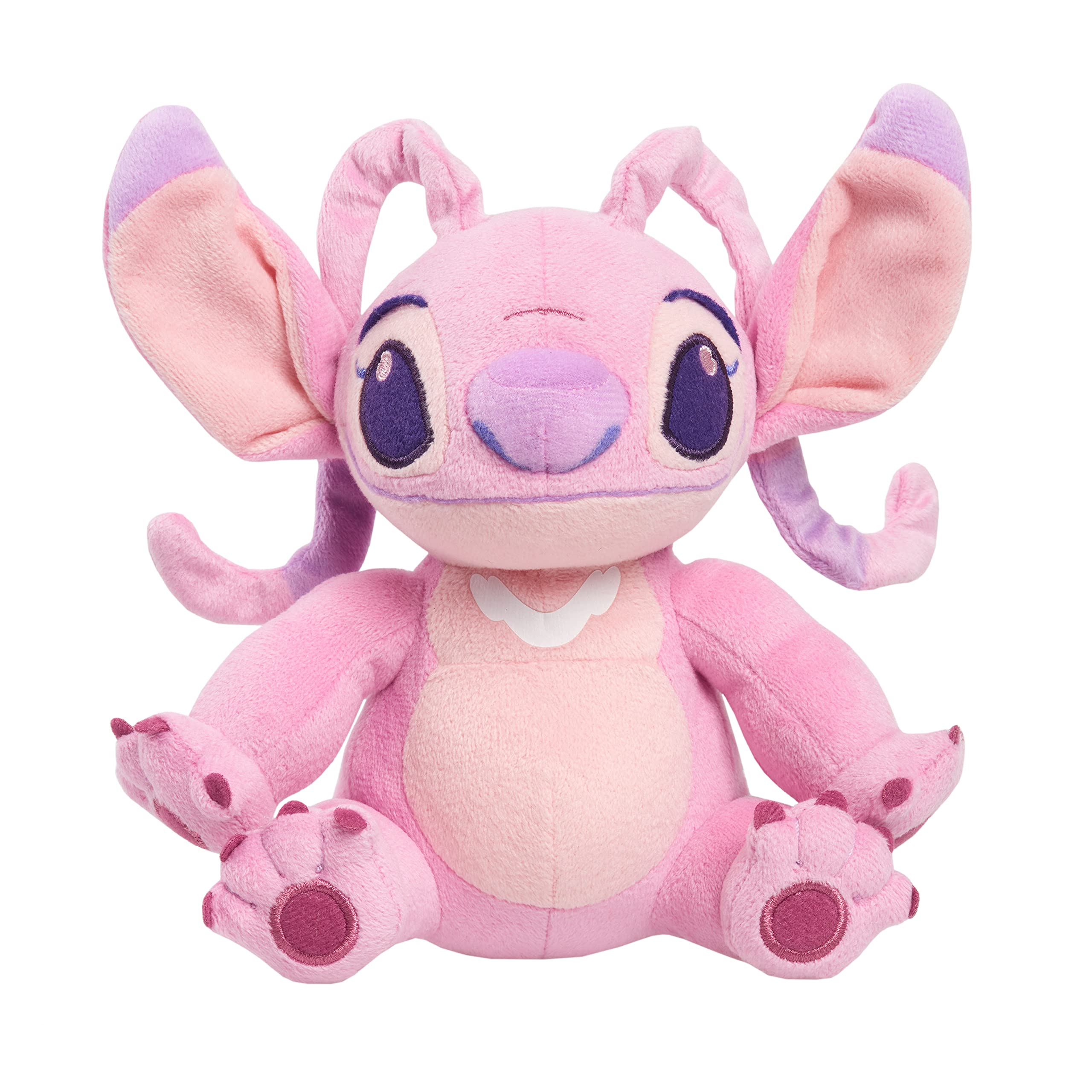 Disney Lilo & Stitch 6-Inch Bean Plushie Angel, Stuffed Animal, Alien,  Officially Licensed Kids Toys for Ages 2 Up by Just Play