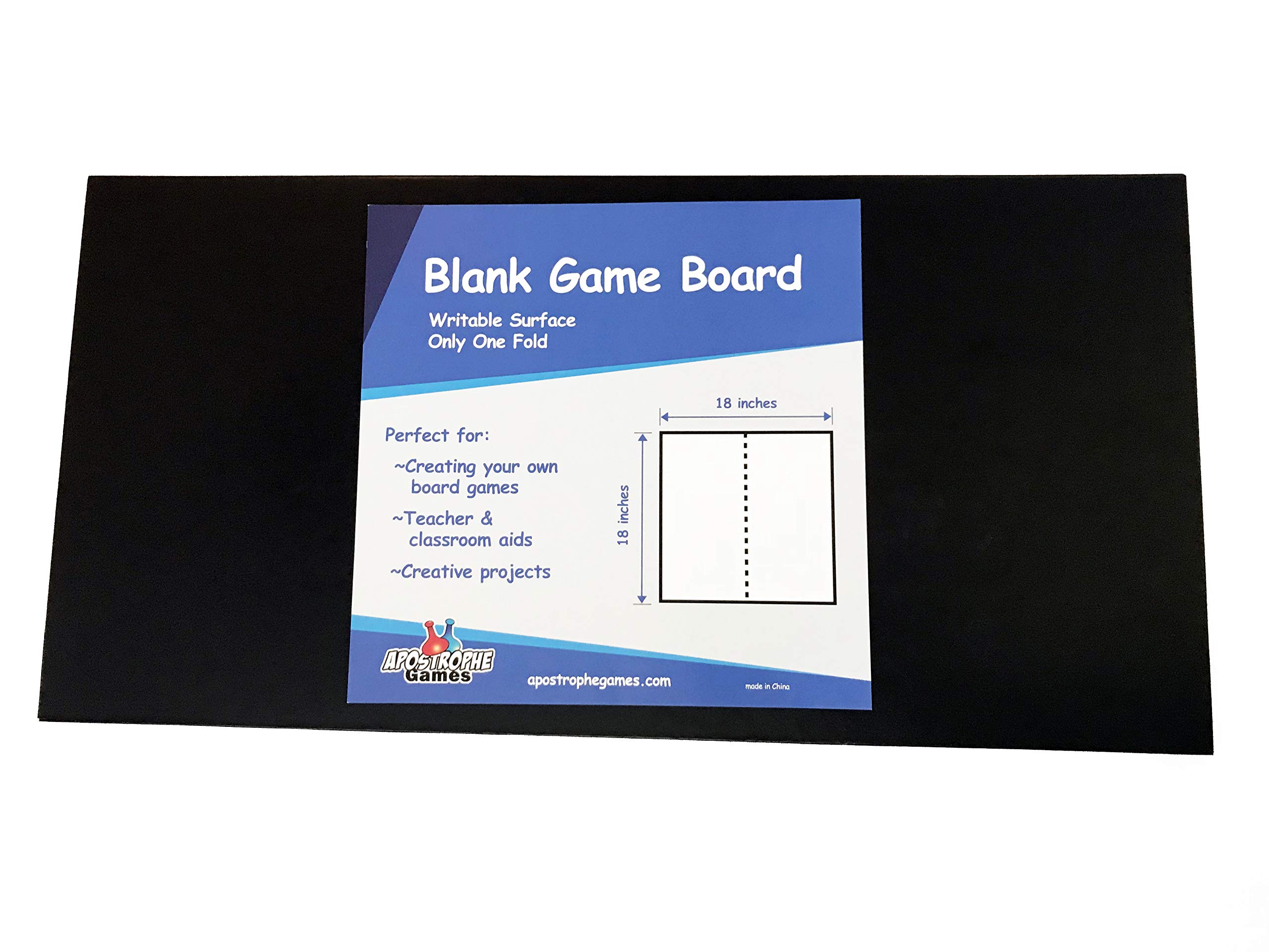Apostrophe Games Blank Game Board (18" x 18") Create Your Own Board Game