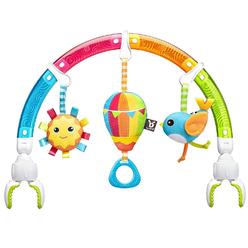 BENBAT Baby Stroller Arch Toy Rainbow Dazzle Friends Play Bar. Fun Newborns Sensory Activity, Adjustable for Bouncers and Car Se