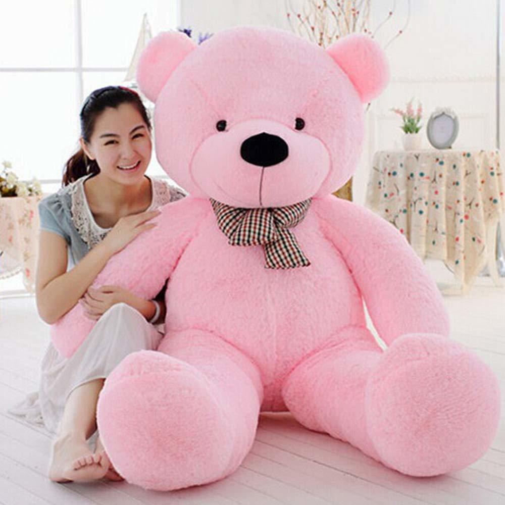 MaoGoLan Giant Pink Teddy Bear 55 inch Life Size Big Bear Large Stuffed Animals for Girlfriend