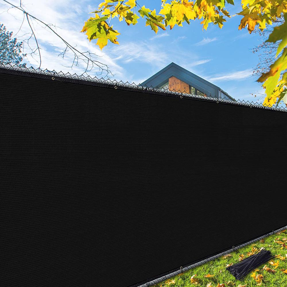 i COVER icover 5x50ft Privacy Screen Fence, garden Windscreen Mesh Shade Sail Net Barrier, Reinforced Bindings and Brass grommets cable 