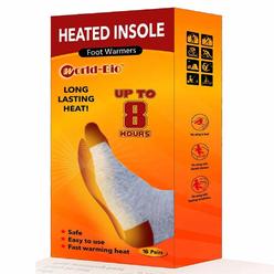 WORLD-BIO Disposable Insole Foot Warmers - Long Lasting Safe Natural Odorless Air Activated Warmers - Provide 8 Plus Hour Heatin