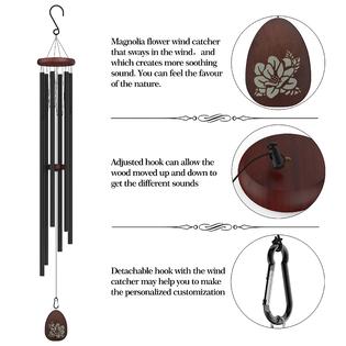 CHBL202004001 Suntimber Extra Large Wind Chimes Outside Deep Tone for a  Loss of Loved One, 58 Memorial Sympathy Gift, Wind Chime Outdoor Clea