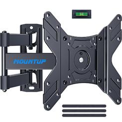 MOUNTUP UL Listed TV Monitor Wall Mount Swivel and Tilt for Most 14-42 Inch LED LCD Flat Curved TVs, Full Motion TV Wall Mount T