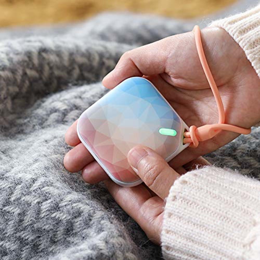 Orastone Hand Warmer Rechargeable Portable Electric Hand Warmer, Fast Warming Up, Double-Sided Warming, Reusable (Flower)