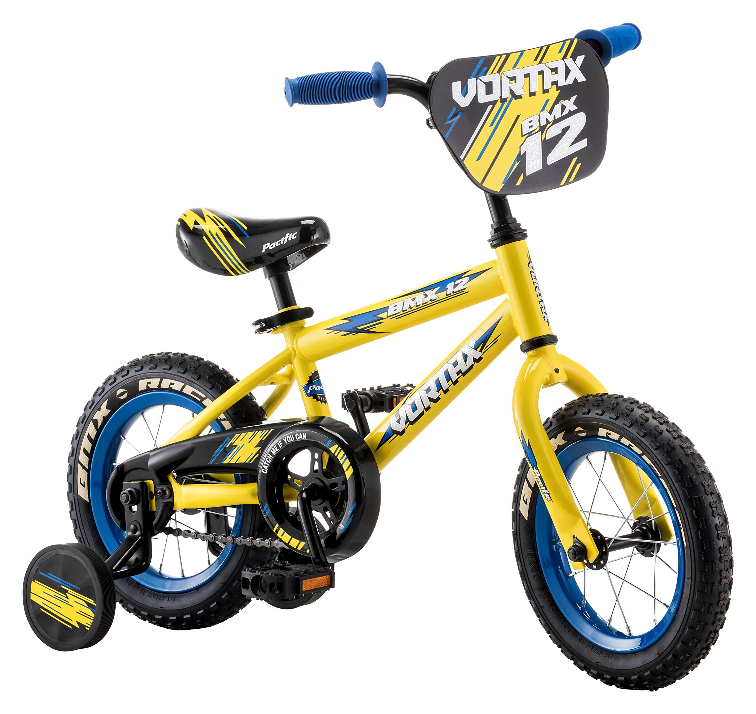 Pacific Cycle Vortax Kids Bike, 12-Inch Wheels, Yellow