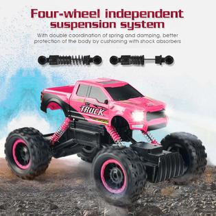 Double E DOUBLE E Remote Control Car for Girls 1/12 Scale Monster Trucks  Dual Motors Off Road RC Trucks, Girls Toys Gifts for Girls Daugh
