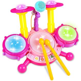 Cozybuy Kids Drum Set for Toddlers 1-3, Year Old Girl Gifts