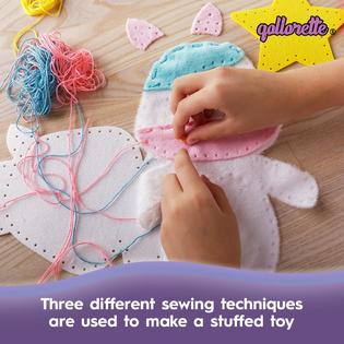 qollorette Fur Sewing Kit for Children, Sew Your Own Unicorn Toy Kids'  Craft Kit - Sewing Kit