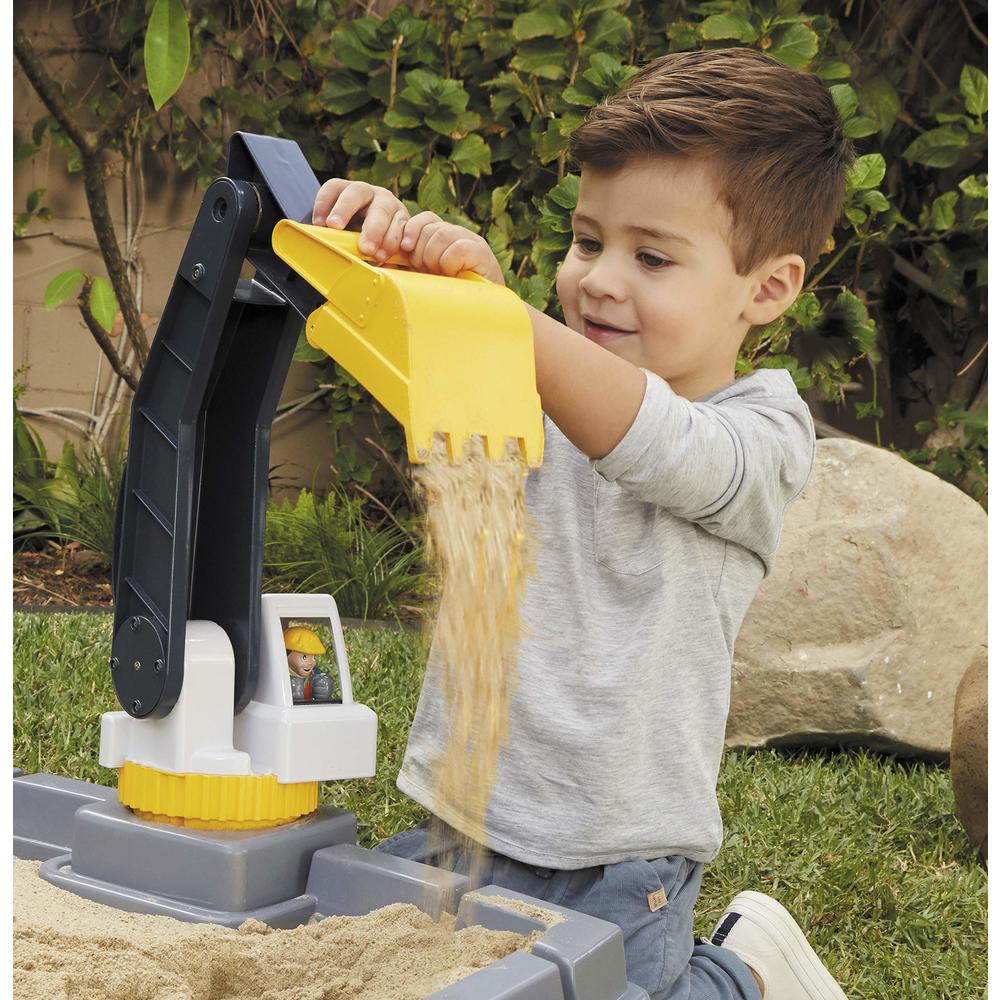 Little Tikes Dirt Diggers Excavator Sandbox for Kids, Including lid and Play Sand Accessories,Multicolor