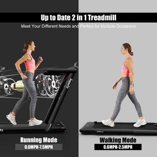 Walking Oad Goplus 2-in-1 Folding Treadmill Under Desk Walking
