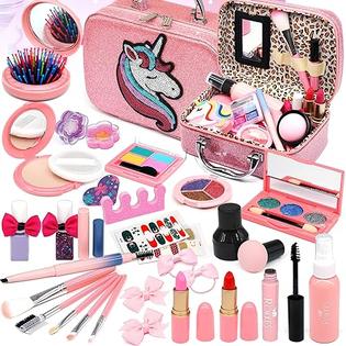 HERAPFANN Kids Washable Makeup kit for Girl - Kids Makeup Kit Toys for  Girls Little Girls Makeup