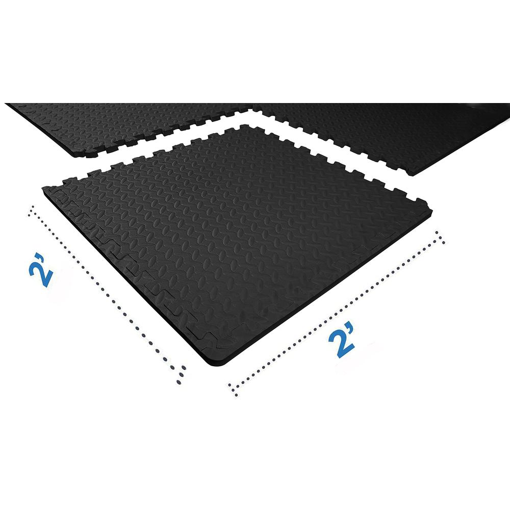 BalanceFrom Puzzle Exercise Mat with EVA Foam Interlocking Tiles for MMA, Exercise, Gymnastics and Home Gym Protective Flooring,