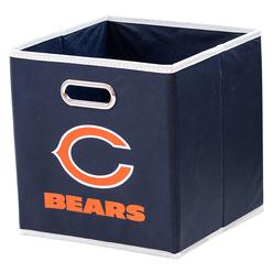 Franklin Sports NFL Chicago Bears Collapsible Storage Bin NFL Folding Cube Storage Container Fits Bin Organizers Fabric NFL Team
