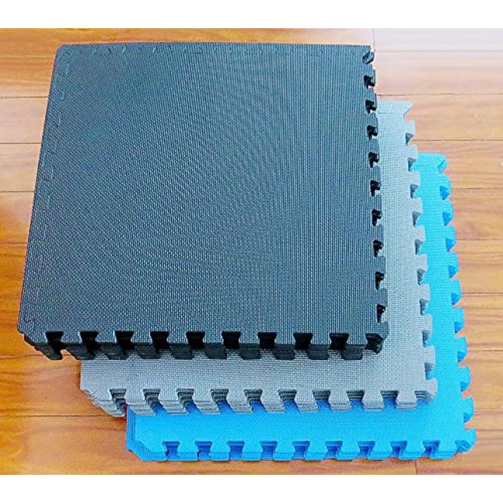 BalanceFrom Puzzle Exercise Mat with EVA Foam Interlocking Tiles for MMA, Exercise, gymnastics and Home gym Protective Flooring,