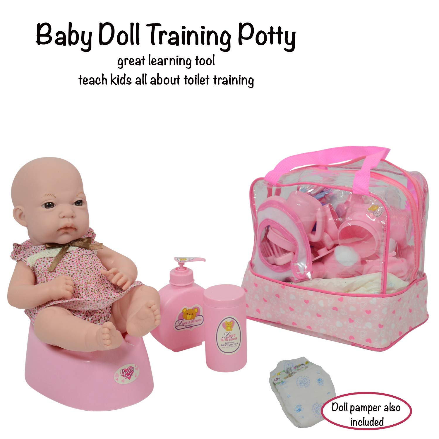 The New York Doll Collection Doll Feeding Set with Baby Doll Accessories Includes Doll Bottles (30 Pack)