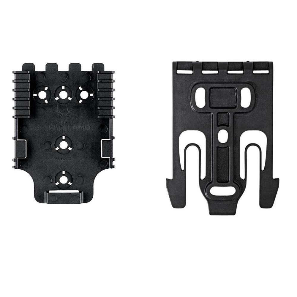 Safariland QLS 1-2 Quick Locking System Kit, Platform Attachment for Duty Holsters and Accessories with Locking Fork and Receive