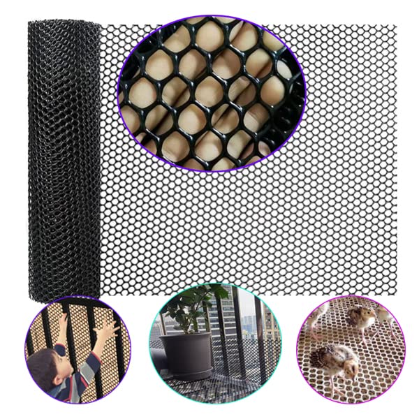 TORIS Plastic Chicken Wire Mesh Hexagonal Plastic Poultry Netting Extruded Plastic Chicken Wire Fence PVC Coated Plastic Poultry
