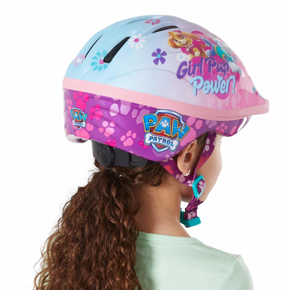 Nickelodeon Paw Patrol Bike Helmet, Kids 5-8 Years Old, Girls and Boys, Adjustable Fit, Vents, Small, Skye Pink