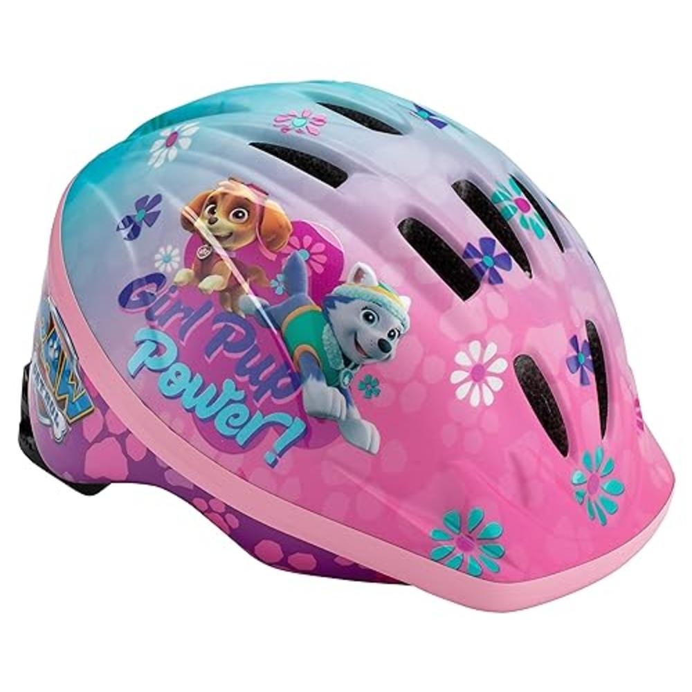 Nickelodeon Paw Patrol Bike Helmet, Kids 5-8 Years Old, Girls and Boys, Adjustable Fit, Vents, Small, Skye Pink
