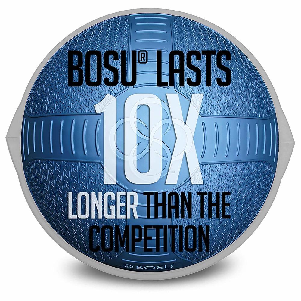 Bosu Pro NexGen 25IN Home Fitness Exercise Gym Strength Flexibility Balance Trainer with Rubberized Non Skid Surface and Hand Ai
