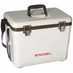 Engel UC19 19qt Leak-Proof, Air Tight, Drybox Cooler and Small Hard Shell Lunchbox for Men and Women in White
