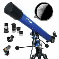 Meade Instruments - Polaris 90mm Aperture, Portable Backyard Refracting Astronomy Telescope for Beginners -Stable German Equator