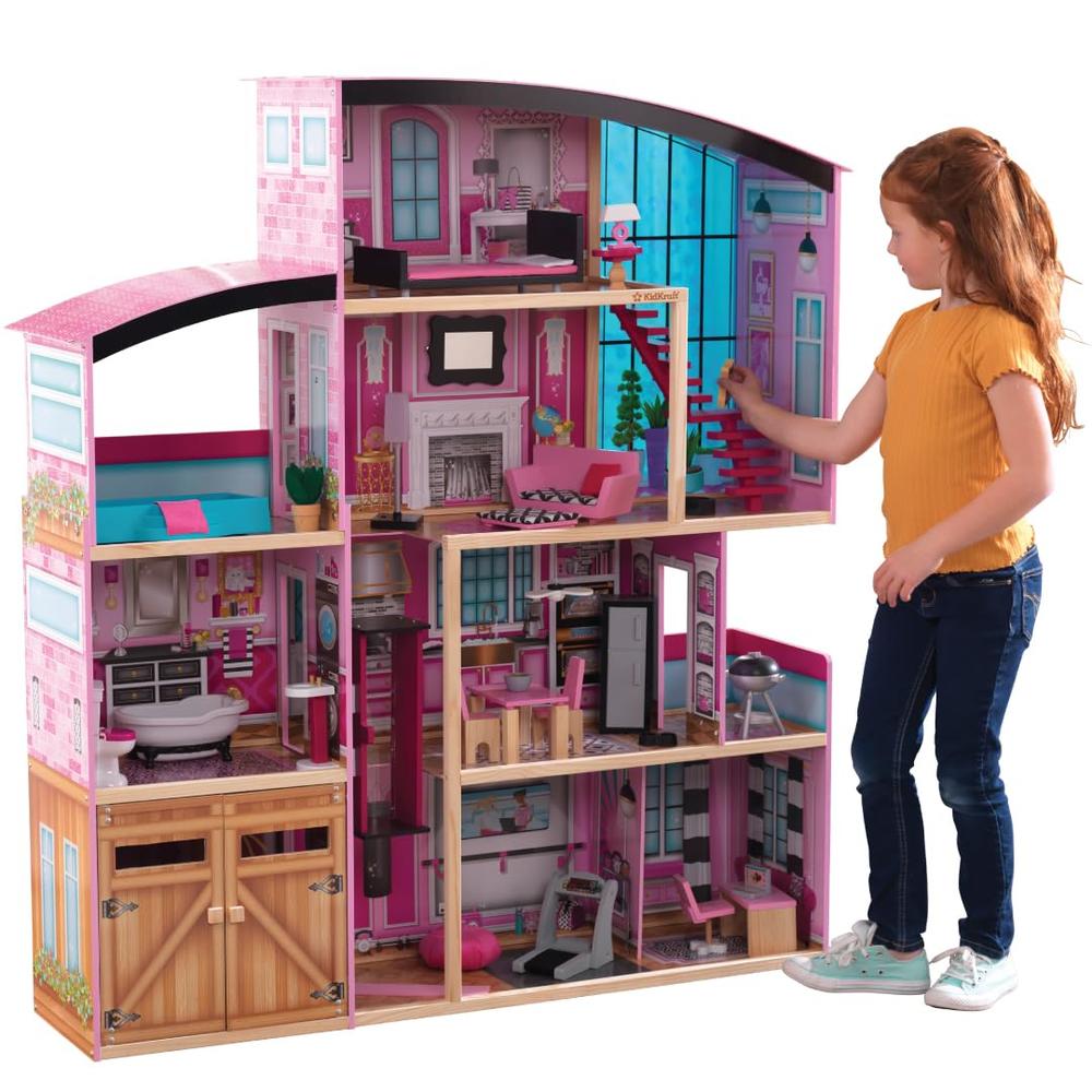 KidKraft Wooden Dollhouse Shimmer Mansion for 12" Dolls