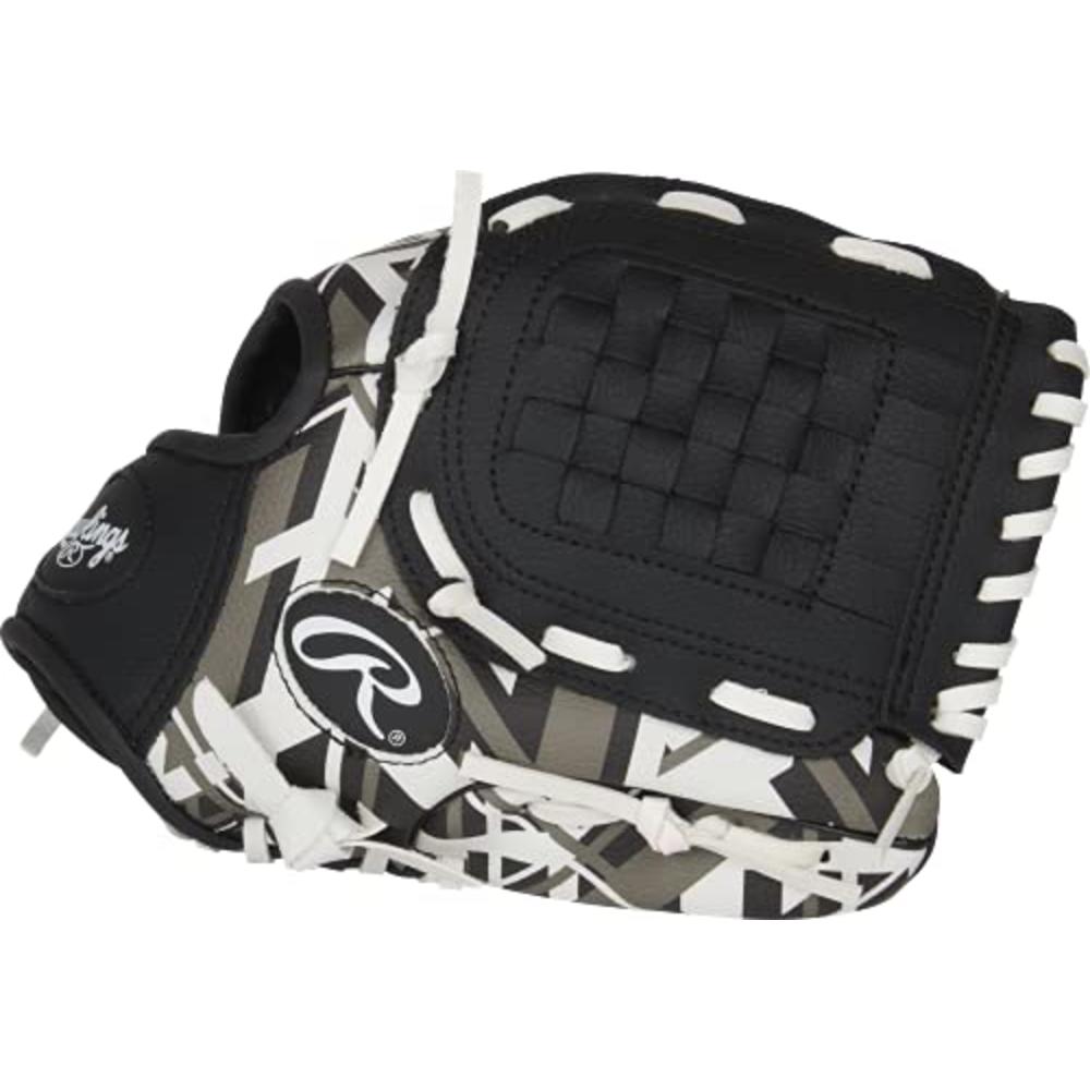 Rawlings Remix Glove Series | T-Ball & Youth Baseball Gloves | Right Hand Throw | 10.5" | Black