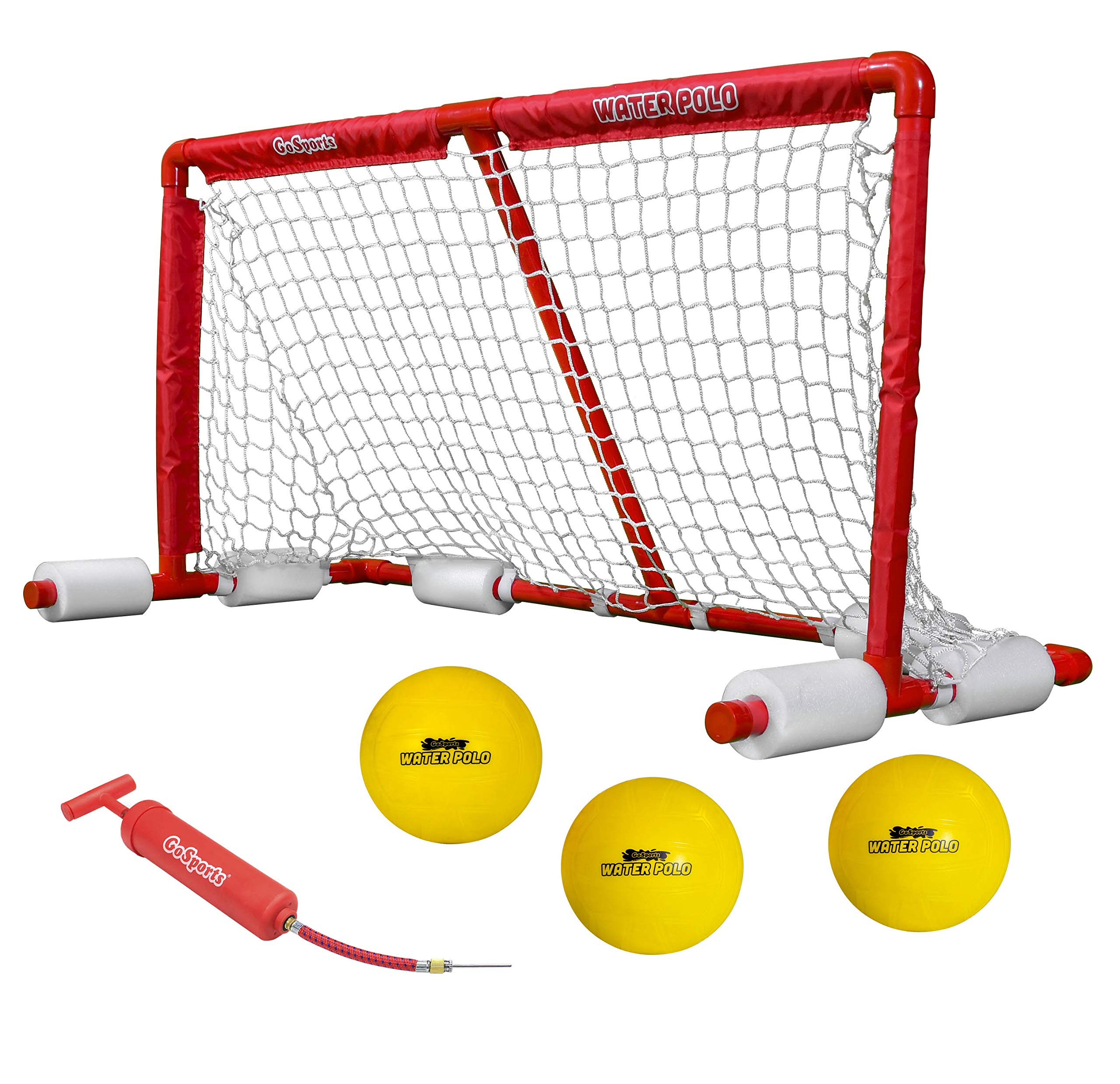 GoSports Floating Water Polo Game Set - Must-Have Summer Pool Game Includes Goal and 3 Balls