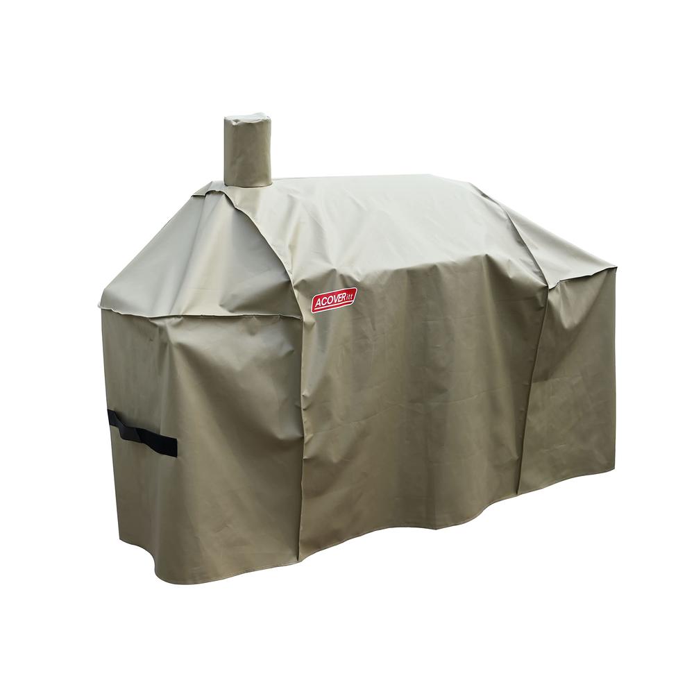 acoveritt Smoker Grill Cover Sized for Char-Griller Charcoal Grill 2190 and 2197 Heavy Duty Waterproof Patio 600D Canvas Barbequ