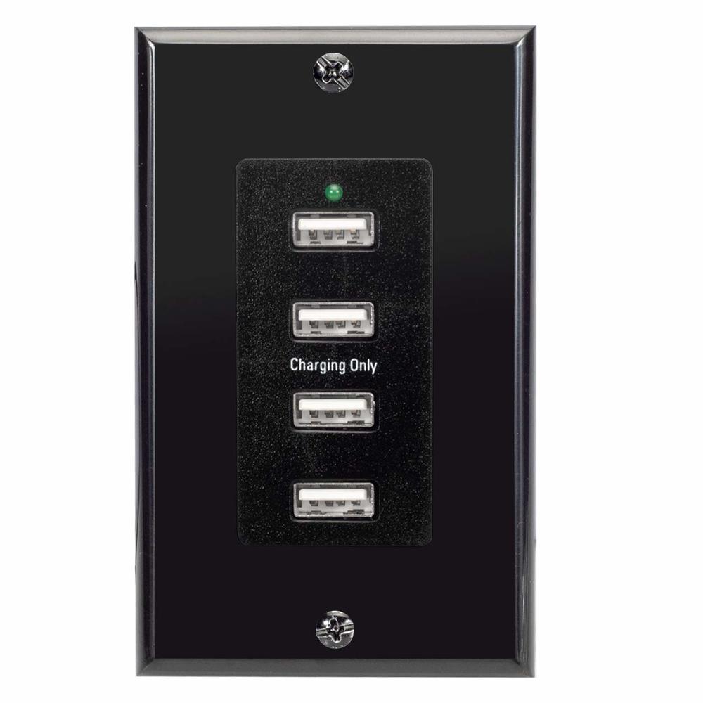 Magnadyne WC-USB-B 12V Wall Mount USB Charging 4 Ports 12-16V DC Input ...