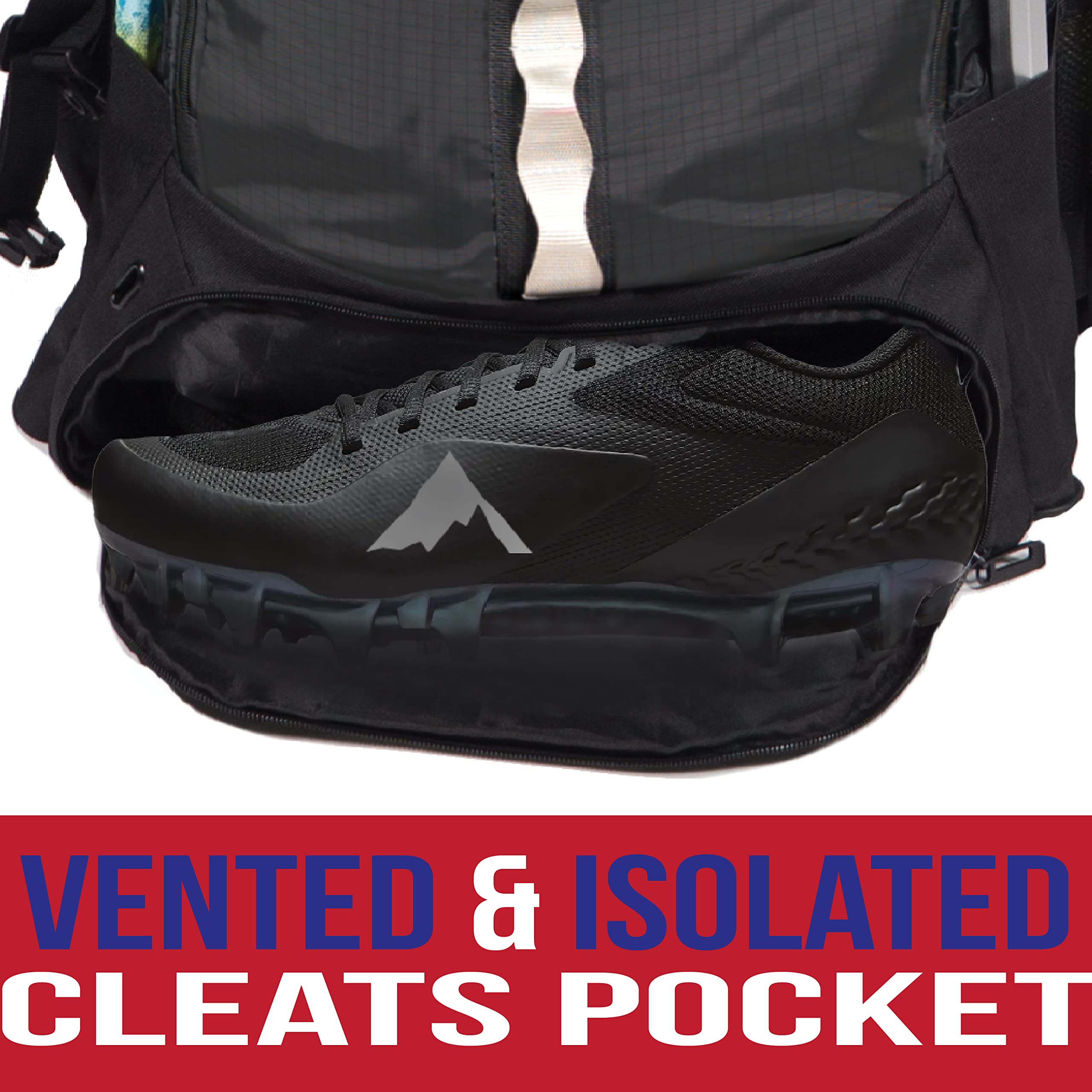 Athletico Lacrosse Bag - Extra Large Lacrosse Backpack - Holds All Lacrosse or Field Hockey Equipment - Two Stick Holders and Se