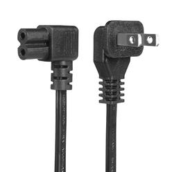 TPLtech [UL Listed] 12FT Power Cord Compatible Samsung TCL Roku LG Sharp Toshiba Insignia Sony LED LCD TV, Right Angle Power Cable Repla