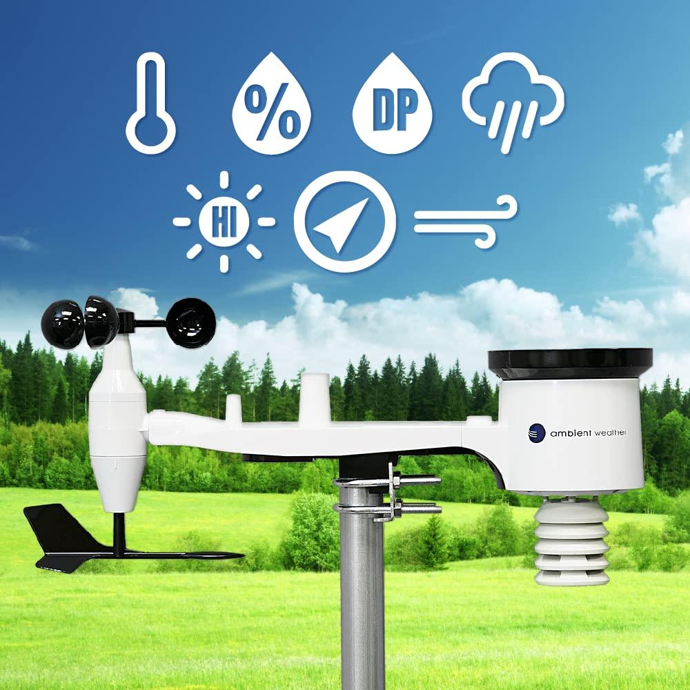 Ambient Weather WS-1965 WiFi Weather Station w/Remote Monitoring and Ambient Weather Network Access