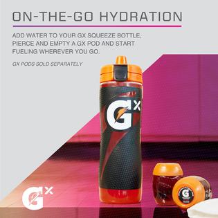 Gatorade Gx Hydration System, Non-Slip Gx Squeeze Bottles & Gx Sports Drink Concentrate Pods, Blue Gatorade Gx Hydration System, Non-Slip Gx Squeeze Bottles & Gx Sports Drink Concentrate Pods, Blue
