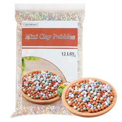 CARURBODY 12LBS Ceramsite Clay Pebbles for Orchid - Mini Leca Clay Pebble for Plants Drainage - Perfect Ceramsite Balls as A Soi