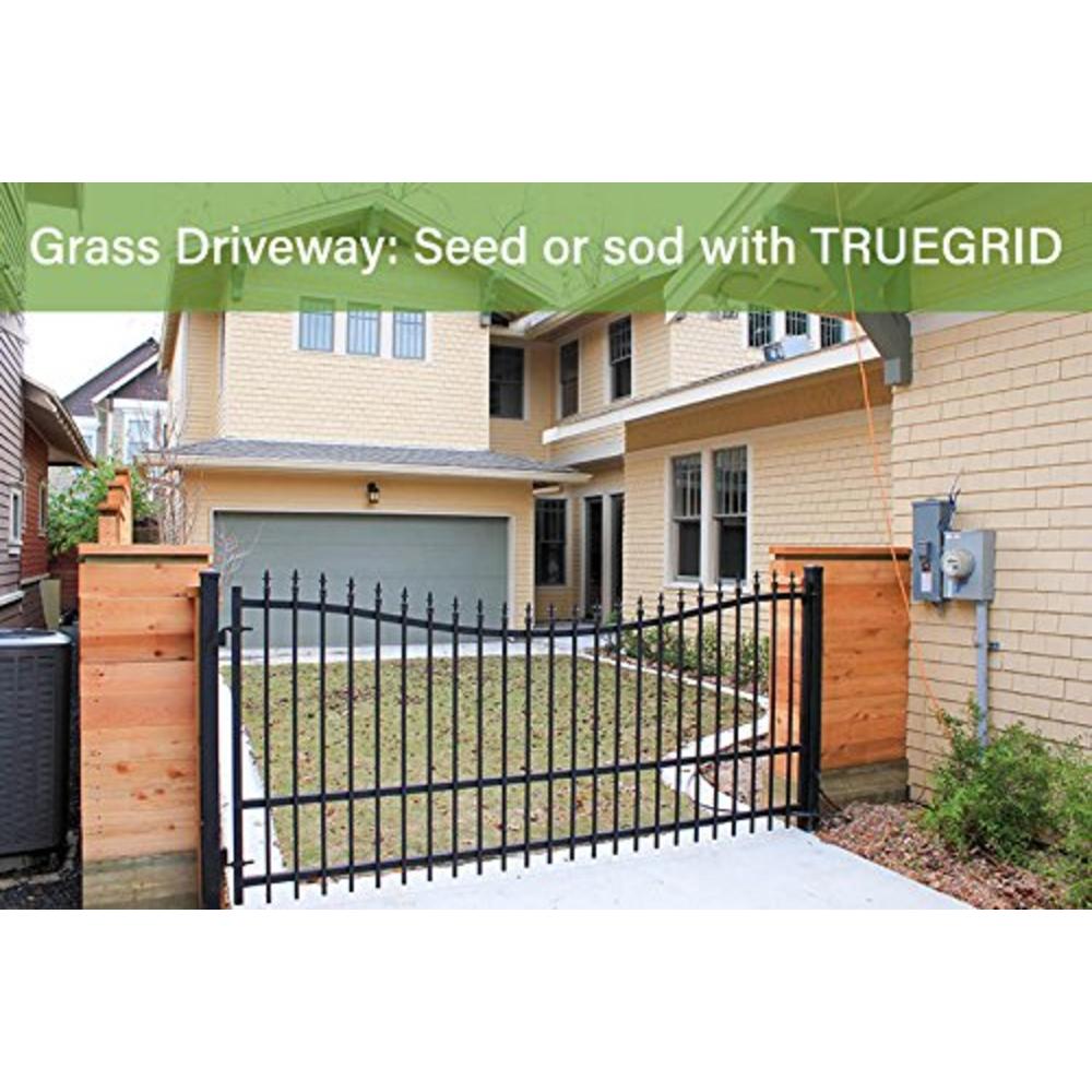 TRUEGRID | PRO LITE Permeable Pavers Designed as Driveway Pavers, Grass Shed Base, Patio RV Pad, Gravel, DIY Outdoor 120,000 lb 