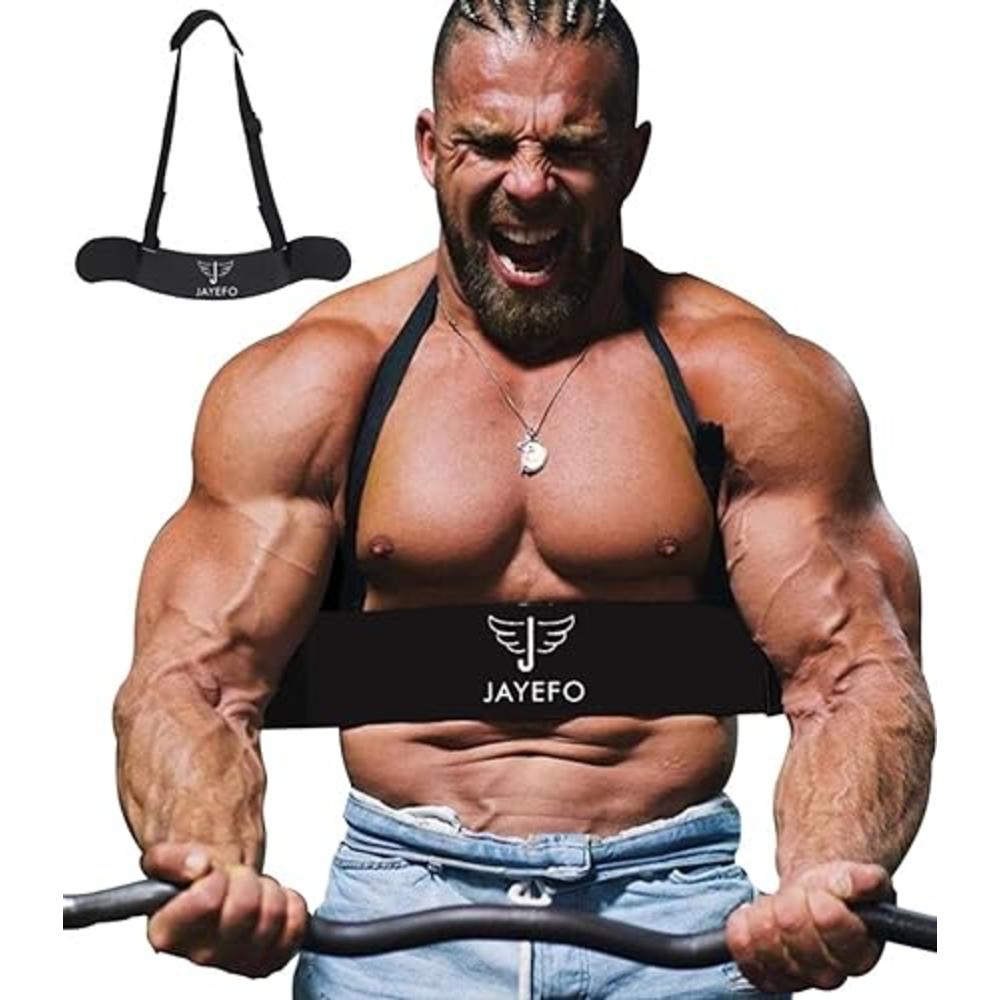 Jayefo Sport Arm Blaster for Biceps, Ez Curl Bar and Preacher Bar - Bicep Blaster and Arm Exercise Equipment - Forearm and Bicep