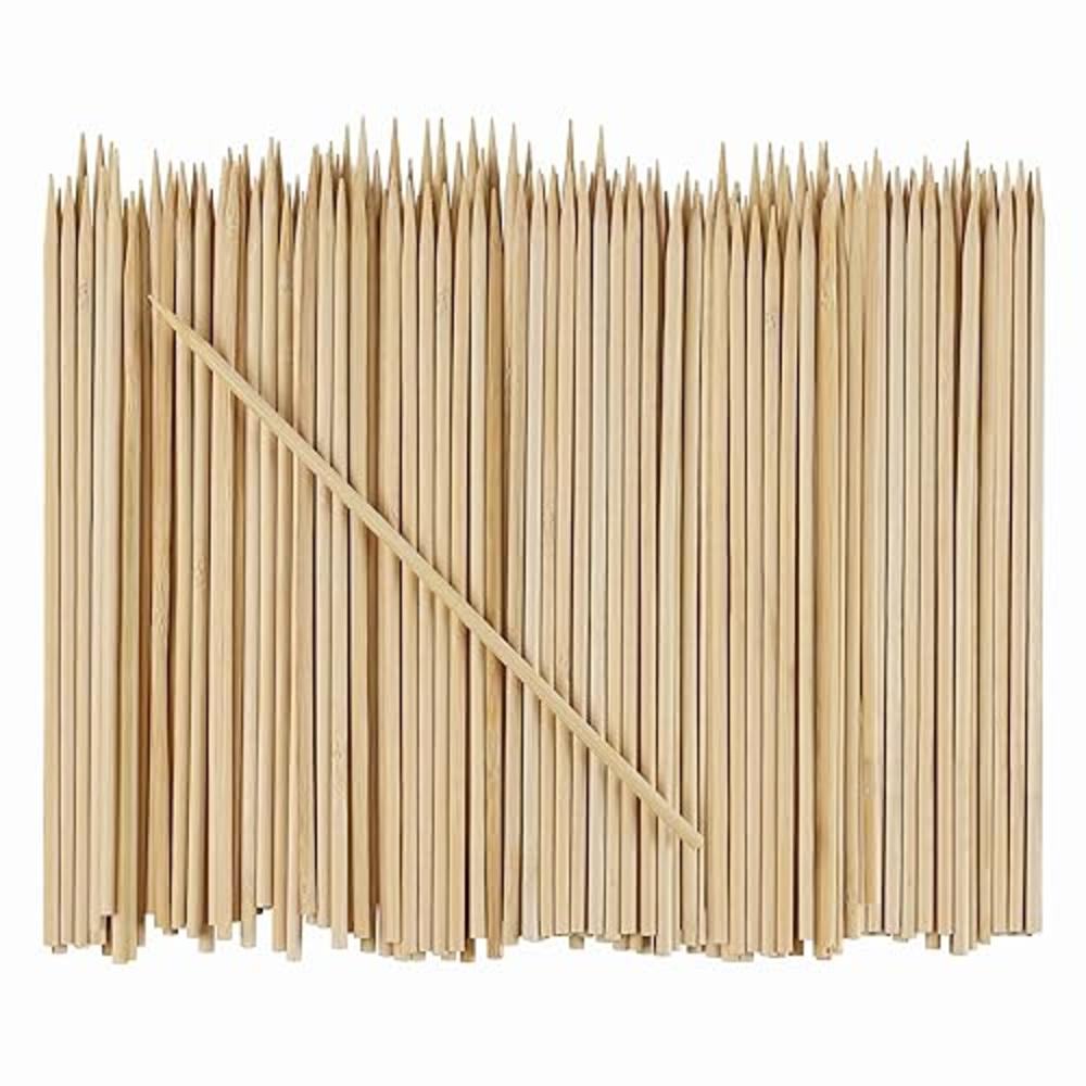 Comfy Package 100 count] 8 Inch Bamboo Wooden Skewers For Shish Kabob, grilling, Fruits, Appetizers, and cocktails