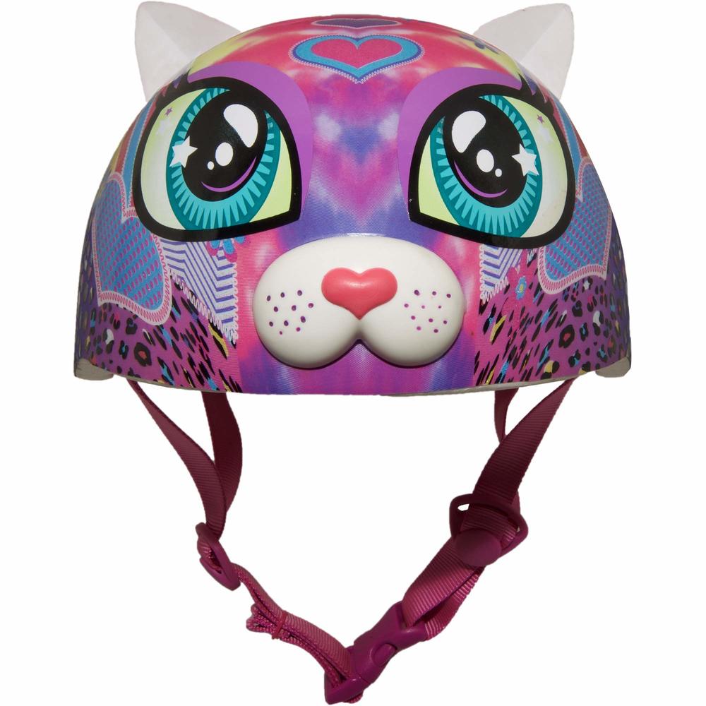 Raskullz Sparklez Peace Love Kitty Helmet, Pink, Ages 3+, Multicolor