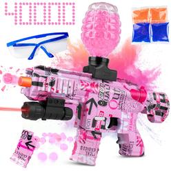 Multford Gel Splatter Blaster for Orbeez M416 with Goggles and 40,000+ Gel Beads Suitable for Backyard Fun and Outdoor Team Shooting Game