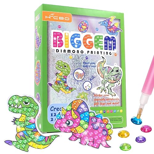 HFCBO Gem Diamond Painting Kits for Kids-Arts and Crafts for Girls & Boys  Ages 6