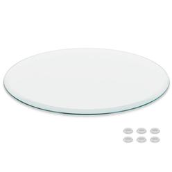 Fab Glass and Mirror Clear Tempered Top 24x48 Rectangle 1/2 Thick with  Flat Edge Radius Corner Replacement Dining, Coffee, Patio Table, Tabletop