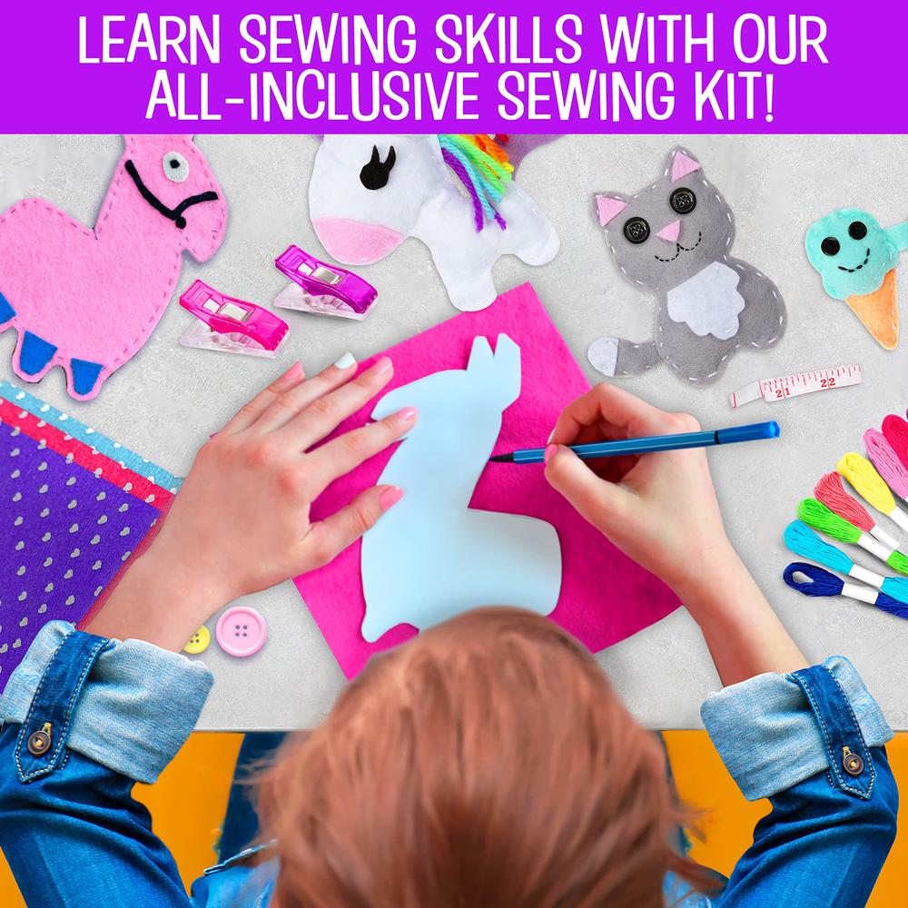 CREATIVE KIDS B Me Felt Sewing Kit for Kids - Make 15+ Characters