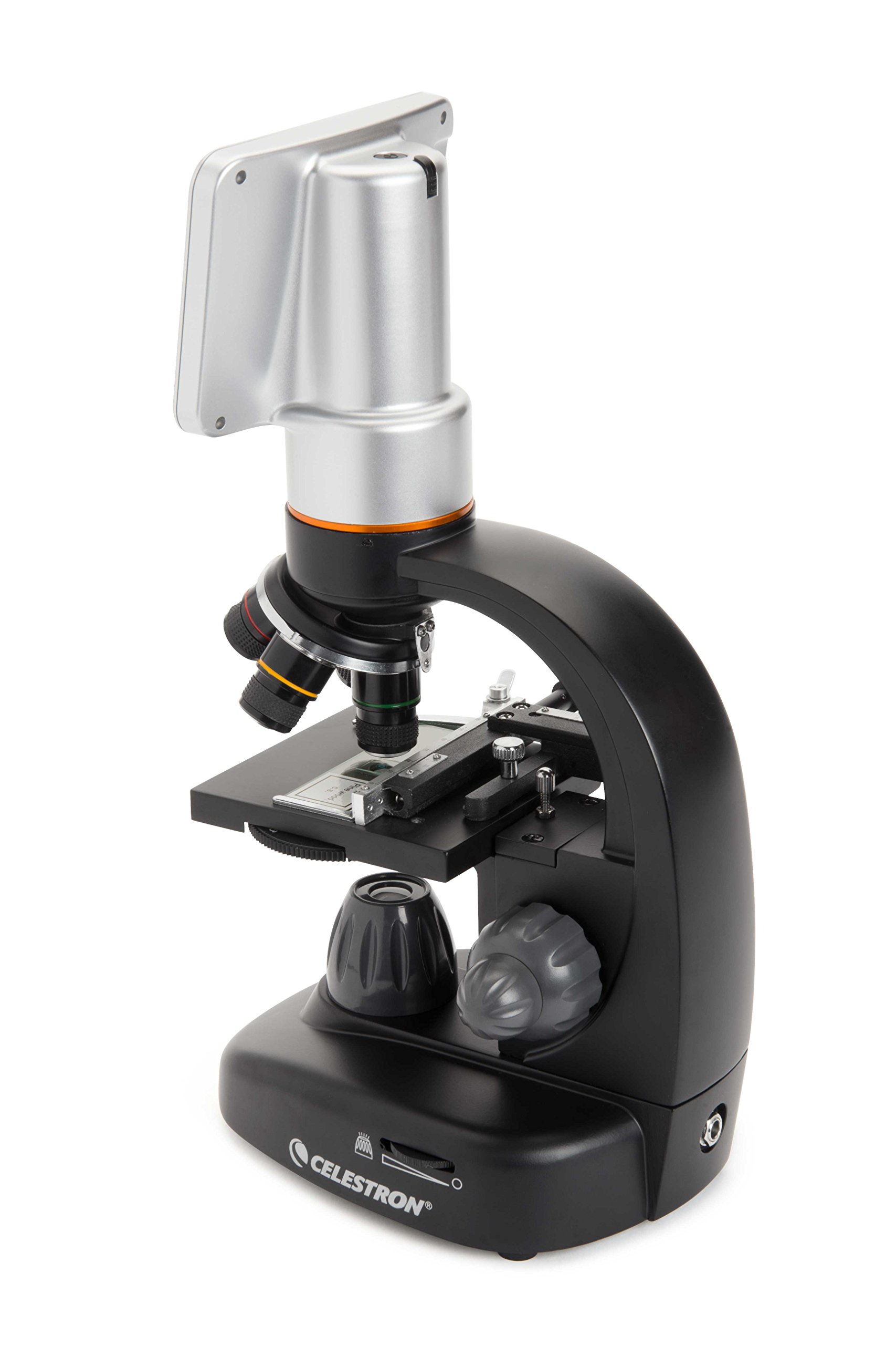 Celestron - TetraView LCD Digital Microscope - Biological Microscope with a Built-In 5MP Digital Camera - Adjustable Mechanical 